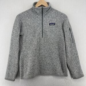 PATAGONIA Sweater Womens S Better Fleece 1/4 Zip Sweatshirt Long Sleeve Gray